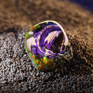 Teclas Místicas de Anime, Teclas Artesanales Personalizadas, Teclas Anime Lindas, Teclas Verdes, Juego de Teclas, Teclas de Resina - Product Image 1