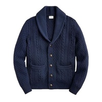Oferta Caliente: Suéter de Invierno para Bebés, de Algodón/Acrílico Grueso, Antiarrugas, Transpirable, con Cuello Tipo Chal, Ecológico, de Manga Larga y Bordado para Niños