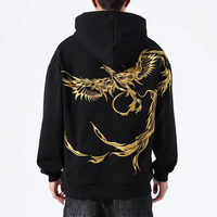 Sudadera con Capucha Bordada para Hombre, de Moda, 100% Algodón, Forro Polar de Invierno, Alta Calidad, Transpirable, Tallas Grandes, Diseño 2 en 1