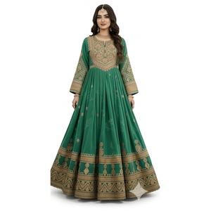 Vestido Afgano Étnico Multicolor, Hecho a Mano por Mujeres Kuchi, Bordado Tradicional, Talla Larga, Cultura Pashtun - Product Image 6