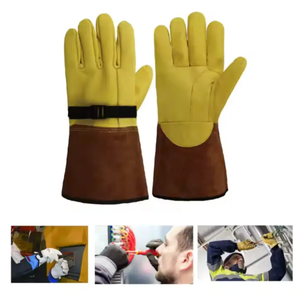 Gants de soudage TIG professionnels de haute qualité avec doublure en cuir et coton, protection durable des mains et des bras, service OEM personnalisable - Product Image 5