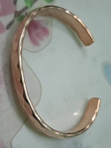 Handmade Hammered Pure <b>Copper</b> Cuff <b>Bracelet</b> Unisex Fashion Charm Jewelry - Product Image 3