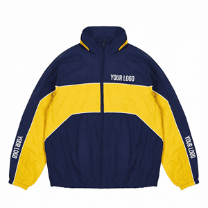 Custom Design <b>Men's</b> Winter Thick Eco-Friendly Windbreaker <b>Jacket</b> Waterproof Breathable Quick Dry <b>Long</b> Nylon Sports Training Oem - Product Image 1