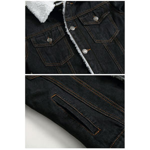 Mens Denim Jacket Wholesale Latest Fashion Vintage Style Distressed <b>Jean</b> Jacket Loose Fit Breathable Winter Casual - Product Image 6