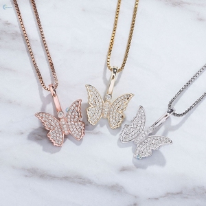 Elegant Cross Pendant Necklace Micro Pave VVS1 Moissanite Hip Hop Style Gold Plated Personalized Christmas Gift - Product Image 5