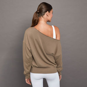 Sudadera de Manga Larga para Mujer, Talla Grande, Personalizada, de Felpa Suave, con Bordado y Pedrería, Estilo Casual, para Primavera - Product Image 3