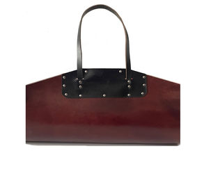 Porta leña de cuero con asas, bolsa para transportar leña, el más vendido - Product Image 6