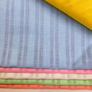 Tela de Lino, Algodón y Polialgodón de Primera Calidad para Exportación, 58 Pulgadas, Diseño de Rayas Tejidas, para Camisas de Hombre y Mujer, al Mejor Precio - Product Image 1