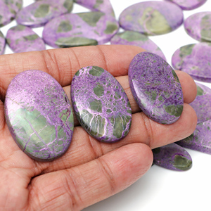 Precio al por mayor: Cabujón de Stichtite hecho a mano, piedra de cristal suelta para sanación energética, fines espirituales y fabricación de joyas. - Product Image 5