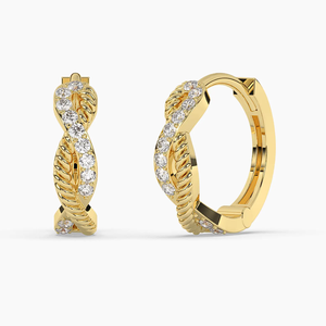 Bagues en or 14 carats certifiées IGI avec diamants de laboratoire pour femmes, taille brillant, bijoux de luxe tendance pour mariage/fête - Product Image 1