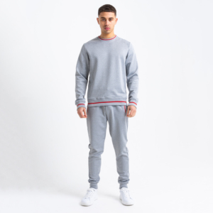 Conjunto Deportivo de Invierno para Hombre, Sudadera con Cierre de Cremallera, Pantalones Jogger de Corte Regular, Logotipo Personalizado, OEM, Venta al Por Mayor de Fábrica - Product Image 1