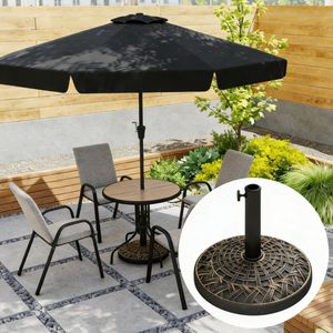 Base per Ombrellone da Giardino in Acciaio Inossidabile per Patio, Ristorante, Hotel con Struttura in Acciaio - Product Image 5