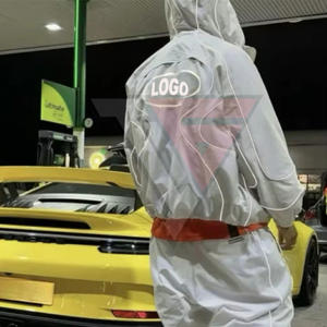 Chaqueta deportiva reflectante de poliéster y nailon con cremallera para hombre, conjunto deportivo de nailon a bajo precio. - Product Image 3