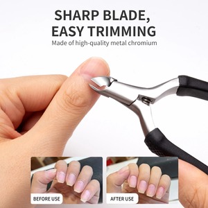 Tijeras para Cutículas de Acero Inoxidable BAFA SURGICAL INSTRUMENTS, Hoja Curva, Mango de Silicona Antideslizante para Dedos, Uñas de los Pies y Manos - Product Image 4