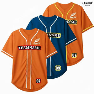 Ensemble de maillots de baseball pour hommes, vêtements de sport respirants à séchage rapide 100% polyester, logo personnalisé, pour adultes - Product Image 3