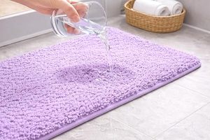 Tapis de sol de salle de bain personnalisé, motif crème glacée, tapis de bain absorbant l'eau, antidérapant, pour entrée de toilettes, usage domestique - Product Image 2