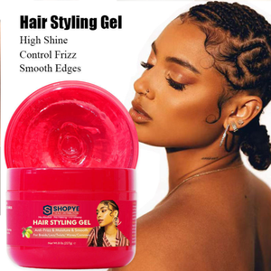 Nouveau design Gel coiffant infusé à l'huile d'olive 227g, brillance intense, contrôle des frisottis, gel pour tresses/twists, tenue forte pour tresses/locs/twists - Product Image 4