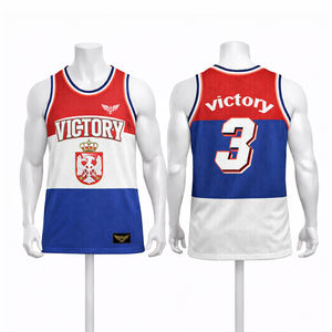 Maillot de basket-ball personnalisé rouge et blanc pour hommes, style canadien, sans manches, en mesh, uniforme d'équipe, impression par sublimation, t-shirt de sport - Product Image 4