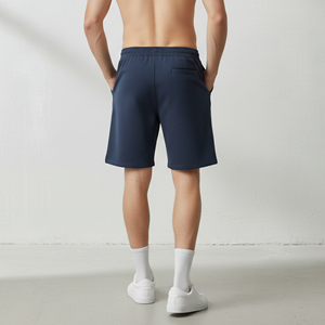 Nuevos Pantalones Cortos Deportivos para Hombre 2026, de Venta Caliente, Sólidos, Mezcla de Poliéster/Algodón, Cintura Elástica, Secado Rápido, Transpirables, Personalizables - Product Image 3