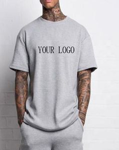 Camiseta de Algodón de Alta Calidad para Hombre, Nueva Moda, Diseño Sólido, Hombros Caídos, Manga Corta, Corte Regular, Personalizable, Venta al Por Mayor - Product Image 1