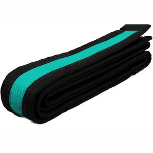 Ceinture d'arts martiaux personnalisée en gros, colorée, double enroulement, Taekwondo, logo personnalisé - Product Image 4