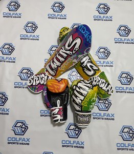 Guantes de Boxeo y Espinilleras de Cuero Personalizados con Impresión para Entrenamiento de Muay Thai y MMA, Equipo de Artes Marciales Unisex para Adultos - Product Image 6