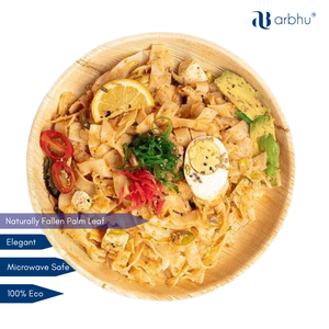 Assiettes en feuilles de palmier Areca de 12 pouces, vaisselle jetable écologique et compostable, aspect bambou, pour les fêtes et la restauration - Product Image 2