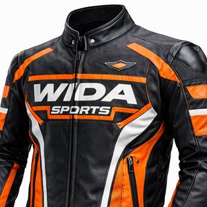 Chaqueta de Motociclista de Cuero Personalizada 2026, Proveedor de Ropa para Equipos de Carreras de Marca Privada, Chaqueta de Motociclista Resistente al Viento para Turismo - Product Image 3