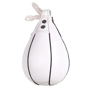 Sac de frappe double extrémité blanc en cuir PU robuste pour entraînement de boxe, MMA, kickboxing, Muay Thai – Vente en gros - Product Image 2