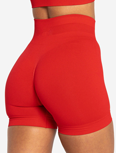 Custom Gym Shorts Wholesale Women Running <b>Booty</b> Shorts Leggings Elastic Lifting Gym Fitness Pants Women Seamless Yoga Shorts - Product Image 2