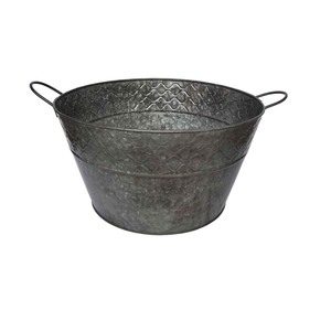 Conteneur à glace élégant galvanisé pour les cocktails et les fêtes de famille - Product Image 1