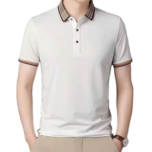 เสื้อโปโลชายพิมพ์โลโก้ตามสั่ง ผ้าฝ้าย 100% ระบายอากาศได้ดี แขนสั้น สีพื้น เรียบง่าย สไตล์ลำลอง เหมาะสำหรับตีกอล์ฟ รับผลิตแบบ OEM ขายส่ง ยอดนิยม - Product Image 6