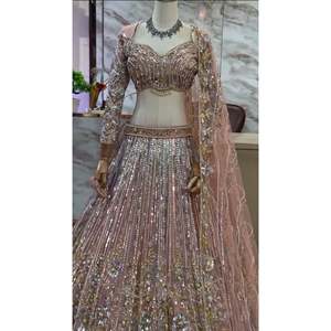 ชุดราตรีที่สวยงาม lehenga choli กับงานปักลำดับ - Product Image 4