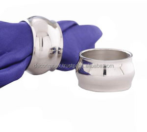 Support pour les fêtes Stockage Caractéristique Porte-serviette rond en aluminium personnalisé pour fête et mariage Décoration de table Hôtels - Product Image 1