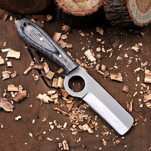Cuchillo de camping utilitario Cowboy Bull Cutter hecho a mano, de hoja fija de acero inoxidable 12c27 de espiga completa, grado industrial, ODM Pancake - Product Image 4