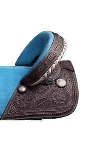 Silla de montar de cuero sin arnés para caballo |   Diseño Innovador para Mayor Comodidad, Juego de Sillines para Carreras de Caballos Ingleses, Productos de la India - Product Image 3