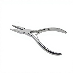 Pinzas para Extensiones de Cabello TEEJAY/Marca Personalizada, Modelo PLIER, Acero Inoxidable, 6 Pulgadas, Herramienta Aplicadora de Microperlas para Instalación - Product Image 1