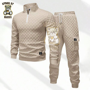 Conjunto Deportivo Premium Personalizado para Hombre, Ropa Deportiva Moderna de Dos Piezas, Traje para Correr, Venta al Por Mayor OEM, Traje Deportivo Informal para Gimnasio y Entrenamiento - Product Image 3