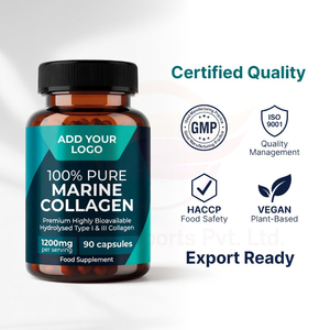 Capsules de collagène marin OEM 1200 mg, collagène de poisson hydrolysé de type I et complément en marque privée - Product Image 4