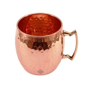 Tazas de Cobre Moscow Mule para Él y para Ella |   Juego de Tazas de Cobre Grabadas para Regalo de Aniversario |   Taza de Barril Martillado para Bar y Cócteles - Product Image 2