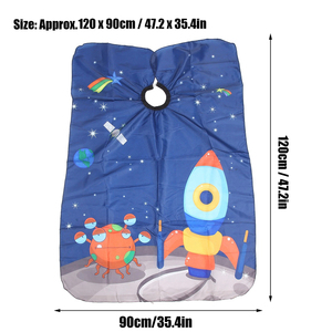 Capas de peluquería para niños profesionales, de tela de poliéster impermeable, para cortar el cabello, capas de barbero - Product Image 4