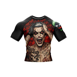 High Quality Custom Compression Heat-Transfer Printed Breathable Sleeveless Men's Rash Guard MMA Training Polyester/Nylon - Product Image 5