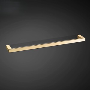 Porte-serviettes mural moderne en acier inoxydable, support de salle de bain contemporain en métal - Product Image 2