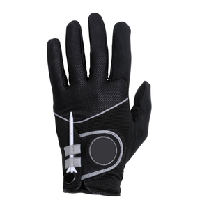 Sheepskin Genuine Cabretta Leather Professional Golf Gloves for Men <b>Black</b> Spandex Gloves Palm Thickening Gift Golfer - Product Image 5