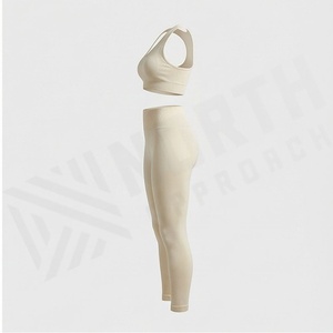 Conjunto de Yoga de Talla Grande con Encaje y Pedrería, Poliéster y Spandex, Ropa Deportiva para Mujer, para Gimnasio, Ejercicio, Entrenamiento - Product Image 3