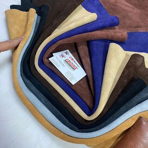 Cuero de vaca de gamuza genuina resistente al agua de 0.7-2.0mm de grosor para bolsos, ropa, guantes y cinturones personalizados - Product Image 2