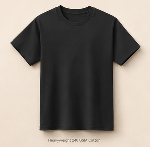 T-shirt pour homme, impression sérigraphique, séchage rapide, respirant, tricoté en soie/coton lourd 240 GSM, personnalisable, OEM, streetwear - Product Image 4