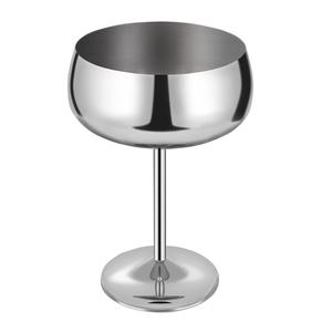 Verre à vin en acier inoxydable de qualité supérieure, surface brossée vintage, vaisselle en métal - Product Image 4