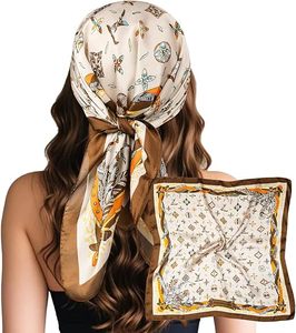 Pañuelo de Satén de Poliéster de Alta Calidad para Mujer, Sólido, Resistente al Viento y Transpirable, Accesorio de Moda Premium para Uso Diario - Product Image 4