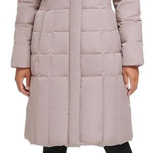 Chaquetas largas acolchadas de manga larga de Color sólido para mujer, nueva Chaqueta larga acolchada de temporada de invierno a la moda, chaqueta larga con logotipo personalizado 2026 - Product Image 5